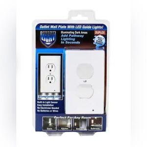 Guardian Light – Outlet Wall Plate With LED Night Lights with light sensor